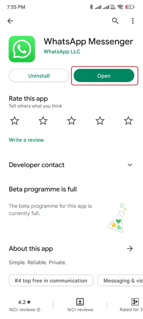 Download do aplicativo oficial do WhatsApp