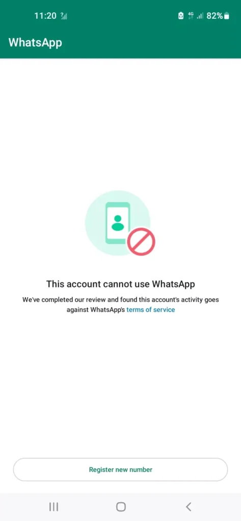 Corrigir o problema de banimento permanente do WhatsApp 
