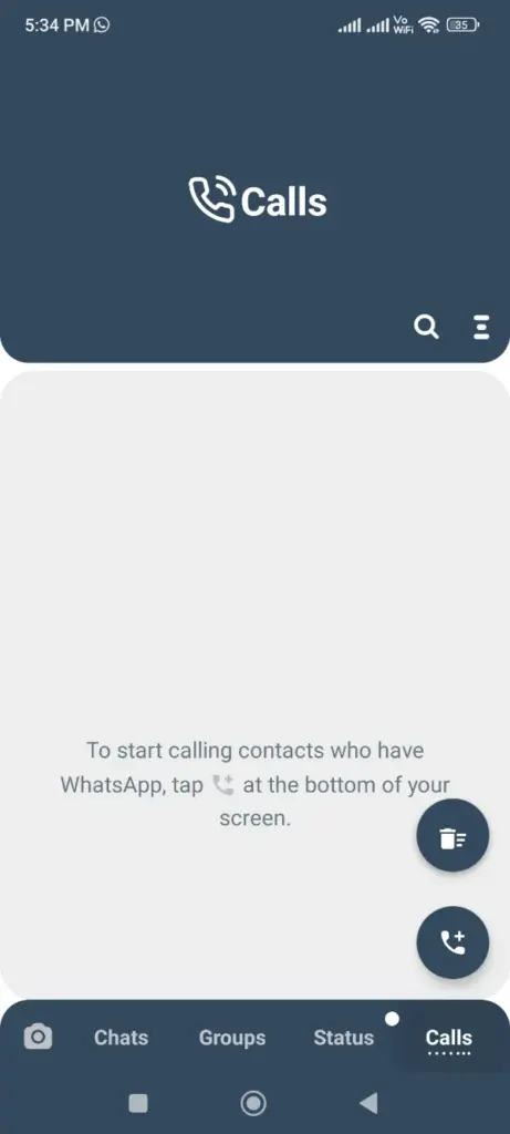 WhatsApp GB Chamadas
