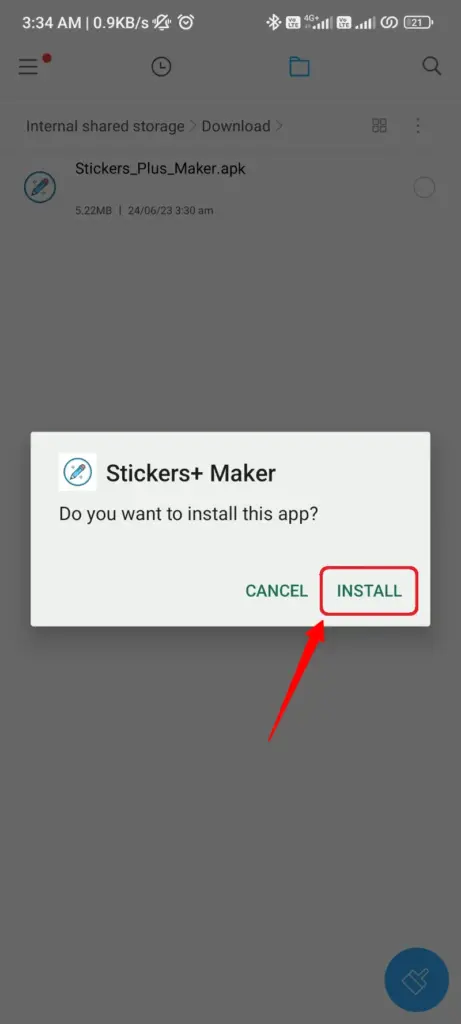 Instalar o Stickers Plus Maker APK