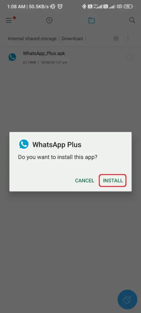 Instalar o WhatsApp Plus APK