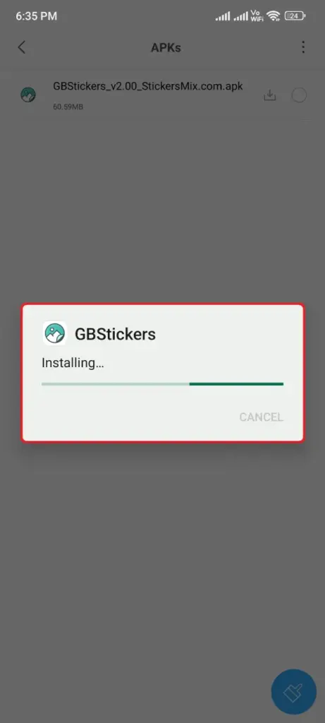 Instalar o aplicativo GBStickers Maker