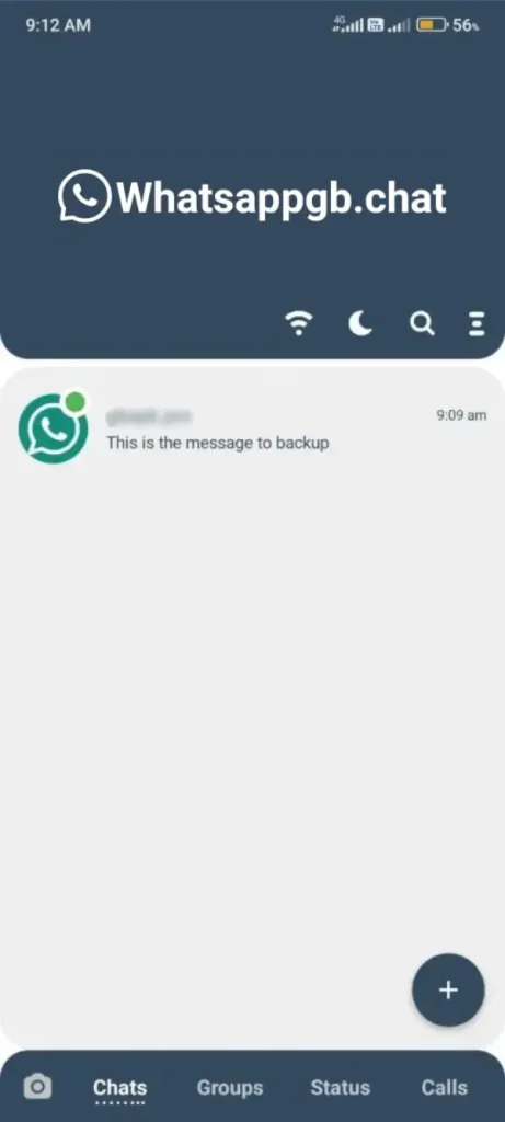 Abrir o aplicativo WhatsApp GB