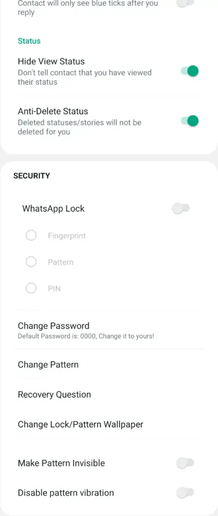 Segurança do WhatsApp Mod